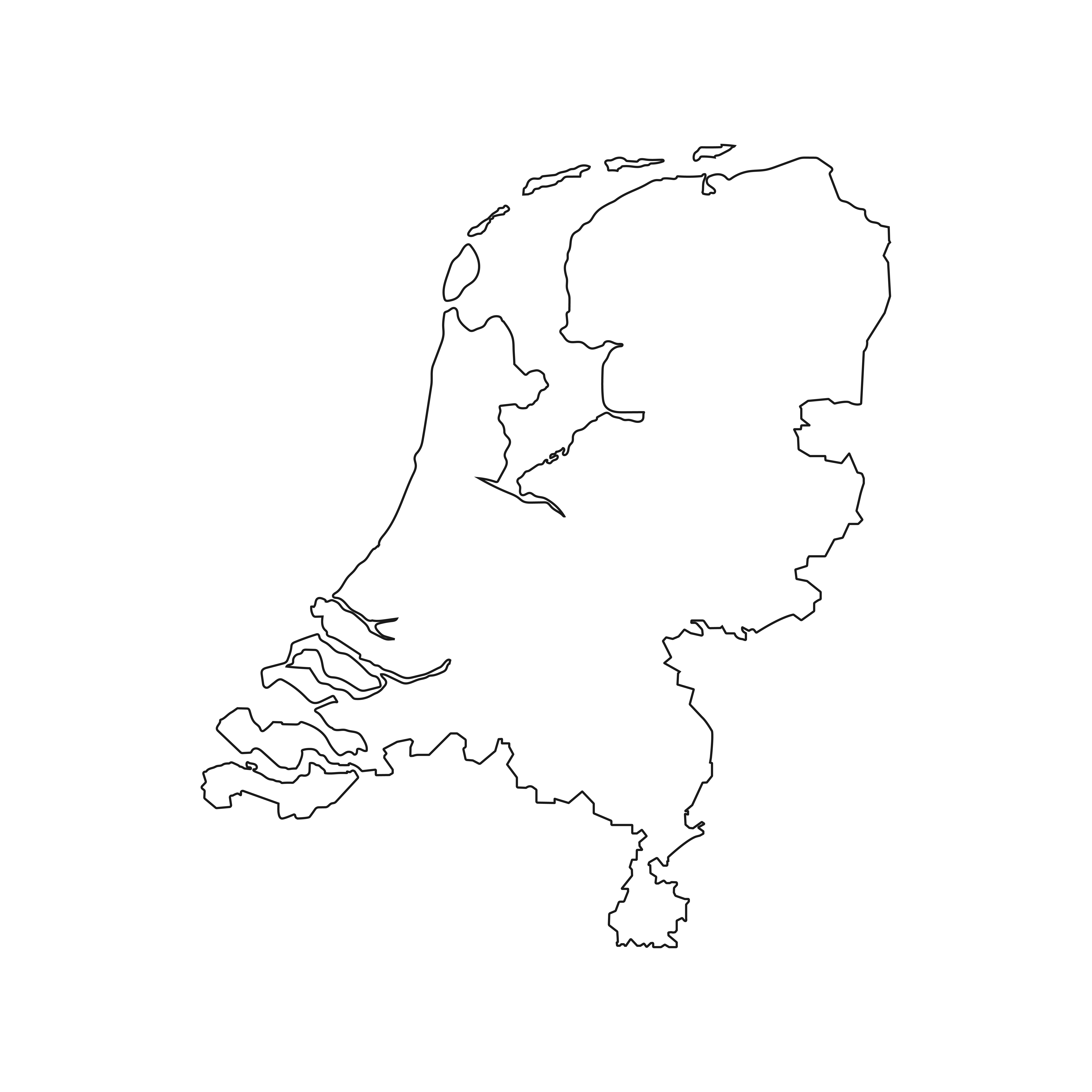 Kaart van Nederland met stippen die de landelijke beschikbaarheid van PuntUit tonen